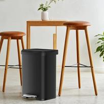 Virtuvės Šiukšliadėžė 40.5x38.1x58.6 cm, Juoda, Köögiprügikast, SONGMICS LTB530B5002, 40.5x38.1x58.6 cm, Must