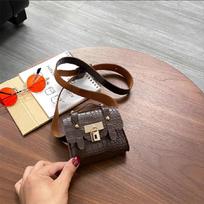 Urban Fashion Waistpack Moteriškas krokodilo rašto diržas Nauja mini grandinė Dekoratyvinis diržo krepšys Madingas kietas Crossbody krepšys one size juoda