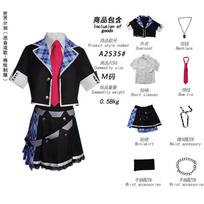 Project Sekai Luka Cosplay Outfit Megurine Luka Blue Tartan Dress Halloween Party Costume Complete Set For Woman Girl XXXL raudona