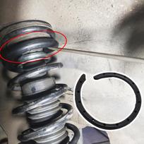 Automobilio Automobilio Universalus Priekinis Galinis Spyruoklės Guminis Rankovės Sėdynės Pagalvėlė Amortizatoriaus Pakabos Izoliatorius Apsaugo 2Pc gray