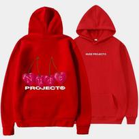 2024 Ruduo Nude Project Spausdintas Vyriškas Džemperis Su Gobtuvu Prekės Ženklo Hoody Y2K Drabužiai Vintage Mada Naujas Laisvalaikio Unisex Ilgomis Rankovėmis Megztiniai S