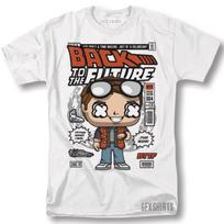 Back To The Future Funko Shirt Delorean Classic Movie Graphic Design T-Shirt L