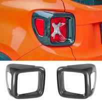 Automobilio galinio žibinto dangtelio apdaila Jeep Renegade 2016 2017 2018    2022 Žibinto gaubtas Galinio žibinto apsauga Dekoratyviniai priedai Chrome 2pieces