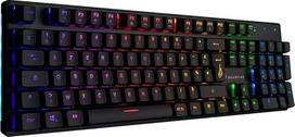 "SureFire Kingpin M2" mechaninė žaidimų klaviatūra prancūziška, žaidimų multimedijos klaviatūra, pilno dydžio, RGB klaviatūra su apšvietimu, 100 % anti-ghosting klavišai, prancūziškas AZERTY išdėstymas