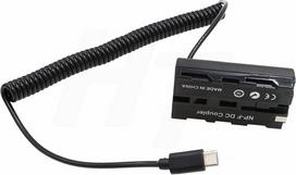 Fotoaparato monitoriaus USB C tipo ir NP-F970 F570 F570 F550 manekenų baterijos nuolatinės srovės maitinimo šaltinis, skirtas "Atomos Shogun Inferno Ninja