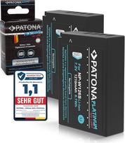 PATONA 2 x Platinum NP-W126s baterija 1210 mAh atsarginė baterija, suderinama su Fuji Fujifilm XM5 X100F X100V X100VI XA1 XA2 XA3 XA5 XS10 XT3 XT20 XT30 II XT5 XT50 X-M5 X-S10 X-T3 50 NP W126s