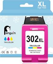 Penguin 302XL spausdintuvo kasetės HP 302 XL, skirtos HP Envy 4520 4522 4525 HP Deskjet 1110 3630 3633 3636 Officejet 3830 4520 4650 5220 5230 (1 spalva) Atnaujintos kasetės