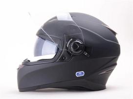 Motociklininko šalmas HD-09B, dydis M, juodas