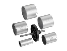 Gręžimo karūnų komplektas Stanley STA81167-XJ; 33-83 mm + centravimo grąžtas