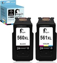 "Penguin" restauruota rašalo kasetė, pakeičianti "Canon" CL-561XL PG-560 XL (1 juoda, 1 spalvota), skirta TS7450 TS5350 spausdintuvams