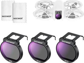NEEWER ND filtrų rinkinys, suderinamas su DJI NEO, ND8 + ND16 + ND32, 3 vnt., plonas, daugiasluoksnis dengtas optinis HD stiklas, neutralaus tankio filtras, dronų fotoaparato objektyvo priedų rinkinys su 2 x valymo šluoste