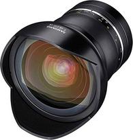 Samyang SYXP14-C XP 14 mm f/2,4 didelės spartos plačiakampis objektyvas "Canon EF" su įmontuotu AE lustu, juodas
