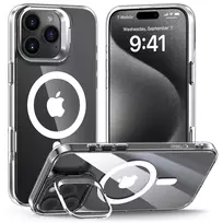 Tech-Protect MagStand MagSafe dėklas skirtas Apple iPhone 16 Pro – skaidrus