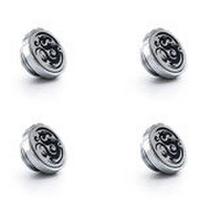 Bitspower Artemis Stop Fitting G1/4 Inch, 4-Pack – Silver Glossy