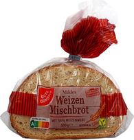 "Gut & Günstig" švelni kvietinė mišri duona, 7 pakuočių (7 x 500 g)