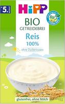 "HiPP" ekologiška grūdų košė be pridėtinio cukraus, 100 % ryžių, be glitimo, 200 g, 7 vnt. (7 x 200 g)