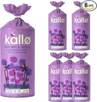 "Kallo" mėlynių, ryžių ir kukurūzų pyragėliai | 6 x 131G