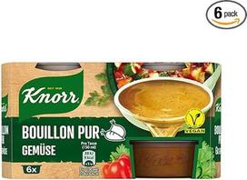"Knorr" daržovių sultinys "Pure" su pilnu skoniu, veganiškas 6 x 28 g