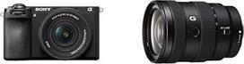 "Sony Alpha 6700" sisteminis fotoaparatas (APS-C) su 16-50 mm II objektyvu - AI automatinis fokusavimas, 5 ašių stabilizavimas, 4K 120p vaizdo įrašas, jutiklinis ekranas, idealiai tinka vaizdo klipams ir nuotraukoms + SEL1655G