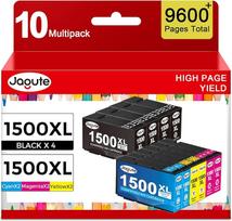 1500XL "Canon" PGI-1500XL Pig 1500 spausdintuvo kasetės, tinkančios "Maxify" MB2350MB2050MB2300MB2000MB2150MB2755MB2155MB2750 spausdintuvams Pakuotėje yra 10 vnt. (4 juodos, 2 žydros, 2 žydros, 2 megentos, 2