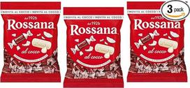 3 x "Rossana al Cocco Caramelle" saldainiai Kietieji saldainiai su kreminiu įdaru, pagamintu iš pieno ir kokosų 150 g maišelio + "Italian Gourmet Polpa di Pomodoro" 400 g skardinė