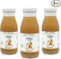 Agricola Miglioretti 3 x 200 ml 100% ekologiškos kriaušių sultys, šalto spaudimo, be pridėtinio cukraus, natūralus ir gaivus itališkas produktas