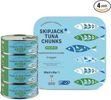 by Amazon Tunų gabaliukai alyvuogių aliejuje 145g (4 vnt.)