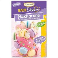 Günthart BackDecor 10 spalvotų makaronų "Vegan", penkių skirtingų pastelinių spalvų, rožinės, geltonos, žalios, žalios, mėlynos, violetinės, pakuotė po 1 (25 g)