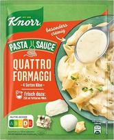 Knorr makaronų padažas Quattro Formaggi Skanus makaronų padažas su 4 rūšių sūriais 250 ml
