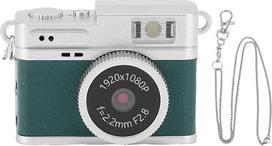 Mažas fotoaparato raktų pakabukas, 1080p mažas retro fotoaparatas, skirtas fotografuoti vaizdo įrašams, kelionių dienoraščiui, 128GB išplečiamas, 0,96 colio HD ekranas, įmontuoti 4 filtrai (žalias)
