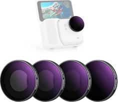NEEWER poliarizuotų ND filtrų rinkinys, suderinamas su "Insta360 GO Ultra" (ND8/CPL ND16/CPL ND32/CPL ND64/CPL), prisukamas pilkas poliarizuojantis filtras, HD optinis stiklas, veiksmo kamerų priedai