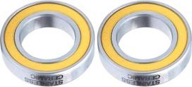 S6901-2RS Nerūdijančio plieno guolis 12 x 24 x 6 mm 2 vienetai ABEC-3 S6901 RS Dviračio stebulė Priekinis ratas Užpakalinis ratas Stebulė Ratas 12 24 6 Keraminiai rutuliniai guoliai