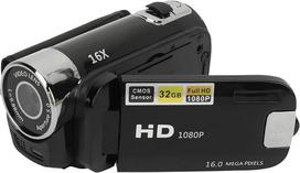 Skaitmeninis fotoaparatas 1080P 16 MP kompaktiška maža vaizdo kamera su 16x skaitmeniniu priartinimu, apsauga nuo drebėjimo, kilpa, 2,4 colio sukamu ekranu, tinklalaidžių kamera paaugliams, suaugusiesiems,