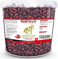 Supravit Rosehip Horse | Su daug vitamino C žirgams ir poniams | 2 kg kibiras I Visiškai džiovinti vaisiai - natūralūs skanėstai žirgams be cukraus | Aukščiausios kokybės
