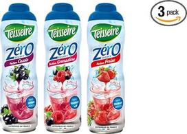 Teisseire 3 sirupai be cukraus Juodųjų serbentų Grenadinas Braškių 3 x 0,6 l
