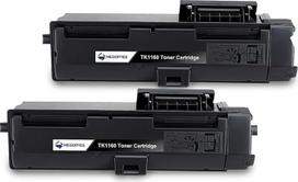 TK1160 tonerio kasetė, suderinama su Kyocera ECOSYS P2040DN P2040DW P2050DN P2040 DN P2040 DW 2040DN 2040DW spausdintuvais (2 juodos spalvos)