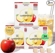 waterdrop Microdrink Apple - 36 vandens lašų kubeliai su obuolių skoniu - troškulio malšinimo priemonė be cukraus, alternatyva gėrimų sirupui ir skonio milteliams - skonio lašai su vitaminais