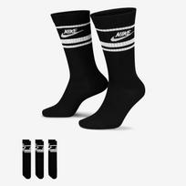 Nike Sportswear Essential Crew Socks 3-Pack - Dydis 34 (DX5089-010 Kojinės)