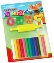 Plastilinas be glitimo 12 spalvų