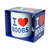 Kemis Happy Jackson Kubek ceramiczny I Love Boobs 400ml biały prezent