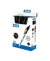 Automatinis tušinukas MILAN, 1 mm, juodas