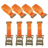 4 Pack E-Track Ratchet Tie Strap Truck Trailer Enclosed Straps 2  x 20' 4000 LBS