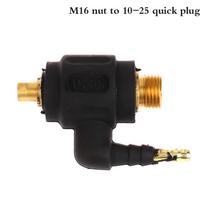 M16 Tig degiklio suvirinimo adapterio veržlės jungtis DKJ10-25 DKJ35-50 Tig suvirinimo adapteris
