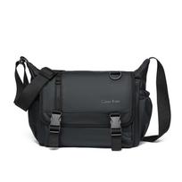 Vyriškas „Messenger“ krepšys, didelės talpos „crossbody“ krepšys per petį juoda