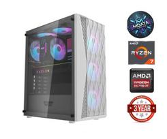 Kompiuteris Ryzen 7 5800X 32GB 512GB SSD RX 7700 XT Windows 11 White