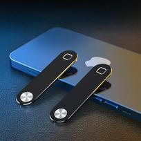 1 vnt. aliuminio lydinio telefono stovas, metalinis magnetinis stovas dvigubo ekrano praplėtimui, tinkamas nešiojamiesiems kompiuteriams ir planšetiniams kompiuteriams, nešiojamojo kompiuterio šoninio ekrano stovas. 1PC juoda