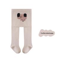 Autumn 2025 Baby Girls' Cartoon Antibacterial Tights - Boneless, Cute, Big PP Leggings 6-12 months