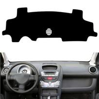 Peugeot 107 Citroen C1 Toyota Aygo 2005-2014 prietaisų skydelio kilimėlis, prietaisų skydelio užvalkalas, kilimėlis nuo saulės, apsaugantis kiliminę dangą, automobilių aksesuarai Black(Black Edge)