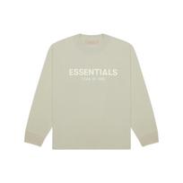 Fear Of God Essentials SS22 Vaikams ilgomis rankovėmis marškinėliai Jūros putos Vaikams viršutiniai drabužiai Pilkai žalias FOG-SS22-511 M
