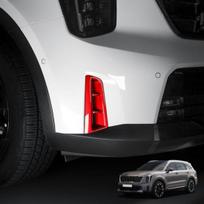Priekinių rūko žibintų apdailos dangtelis Kia Sorento 2024-2026 m. priedams raudona
